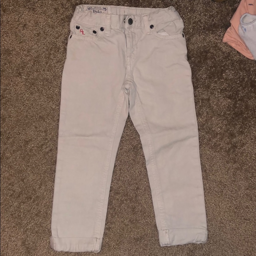 Boys Polo Ralph Lauren Skinny Jeans Khaki